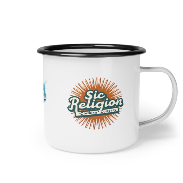 Sic Religion Enamel Camp Cup - Image 3
