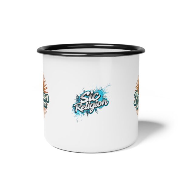 Sic Religion Enamel Camp Cup - Image 2